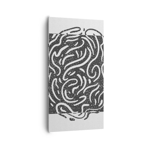 Tablou pe pânză - Abstracție: dansul bucuriei - 65x120 cm