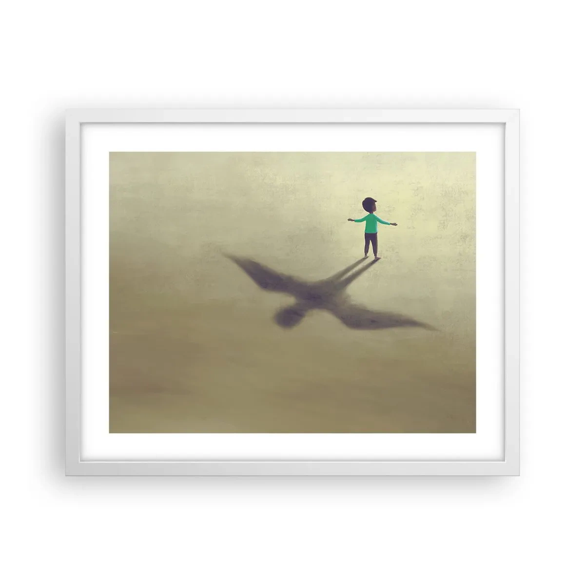 Poster în ramă albă - Eroul viitorului - 50x40 cm