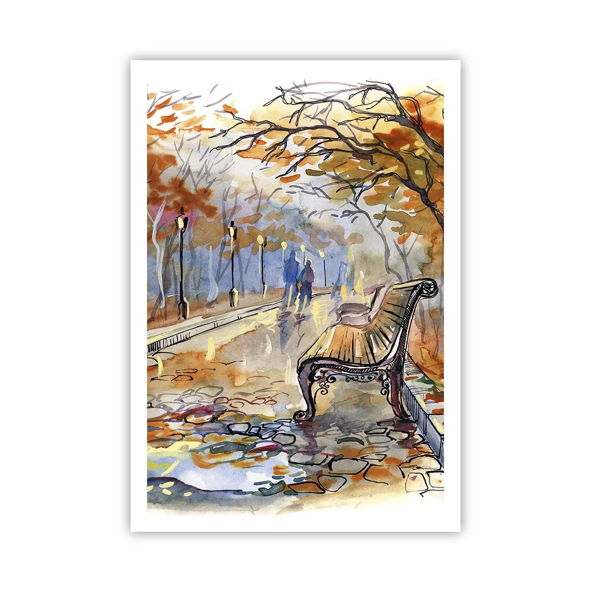 Poster - Pășim împreună în toamnă - 70x100 cm