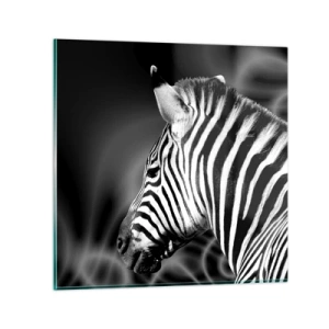 Tablou pe sticlă - Albul e alb și negrul e negru - 60x60 cm