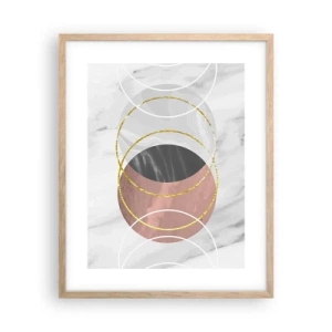 Poster în ramă de stejar deschis - Muzica sferelor - 40x50 cm