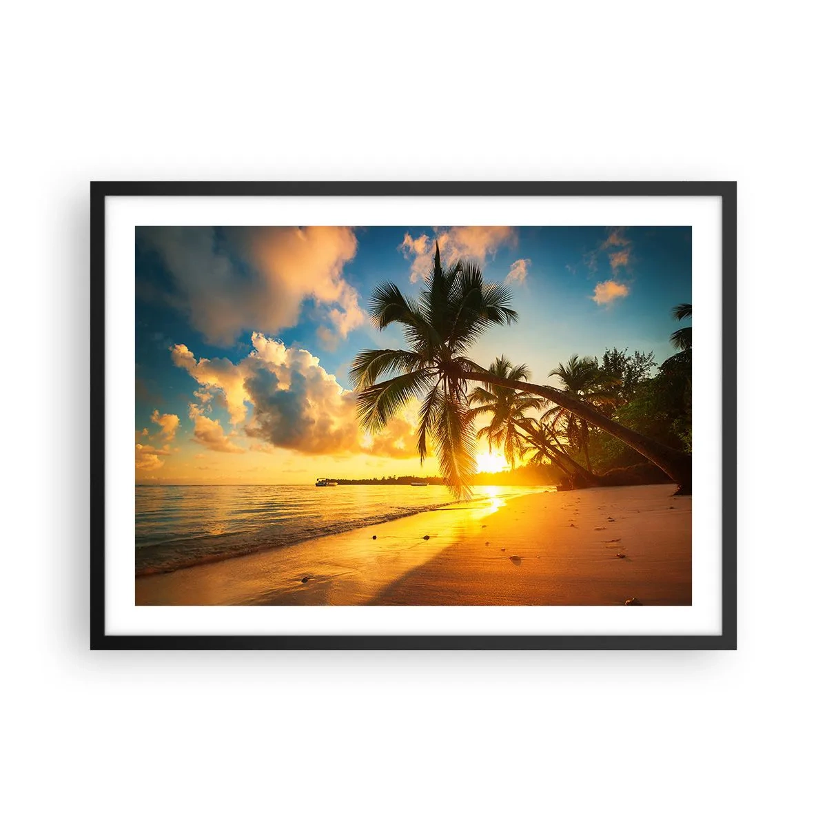 Poster în ramă neagră - Visul din Caraibe - 70x50 cm