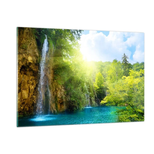 Tablou pe sticlă - Trebuie să fie Edenul - 120x80 cm