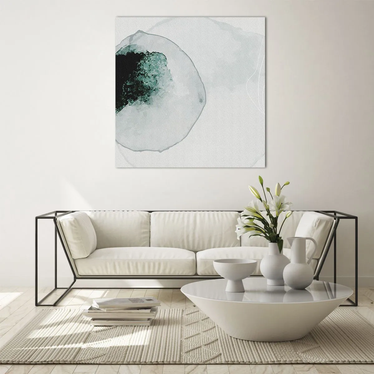 Tablou pe sticlă - Într-o picătură de apă - 60x60 cm