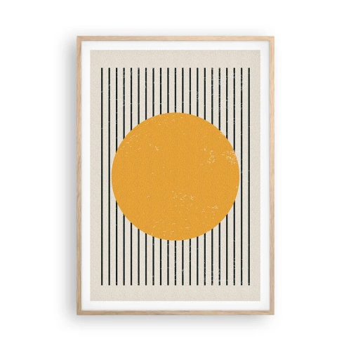 Poster în ramă de stejar deschis - Puterea simplității - 70x100 cm