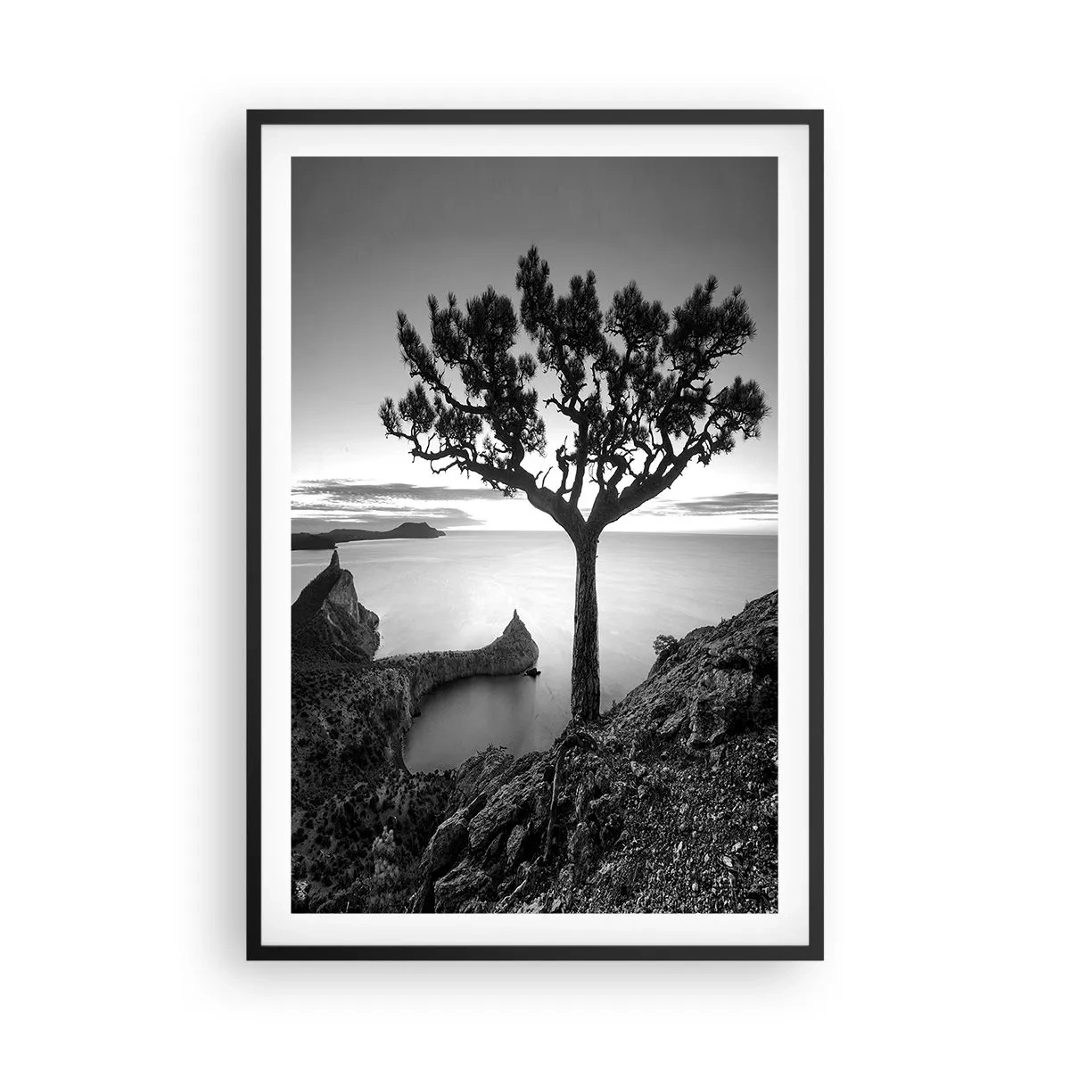 Poster în ramă neagră - Liniște până la orizont - 61x91 cm