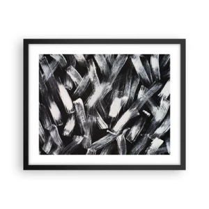 Poster în ramă neagră - Abstracție în spirit industrial - 50x40 cm