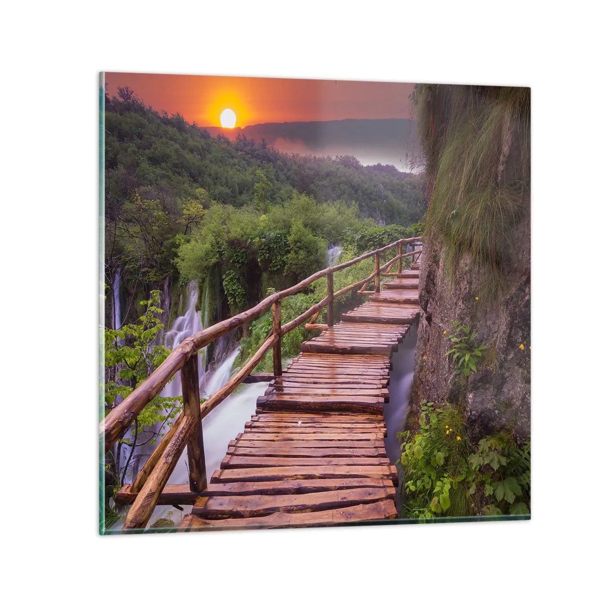 Tablou pe sticlă - Frumusețe de necrezut - 30x30 cm