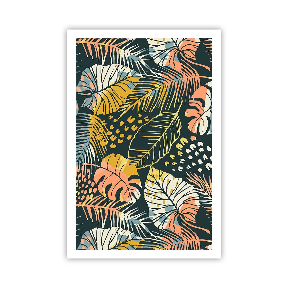Poster - Fantezie cu frunze - 61x91 cm