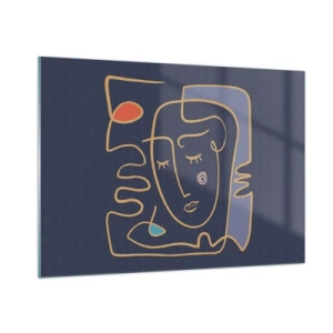 Tablou pe sticlă - În reverie - 100x70 cm