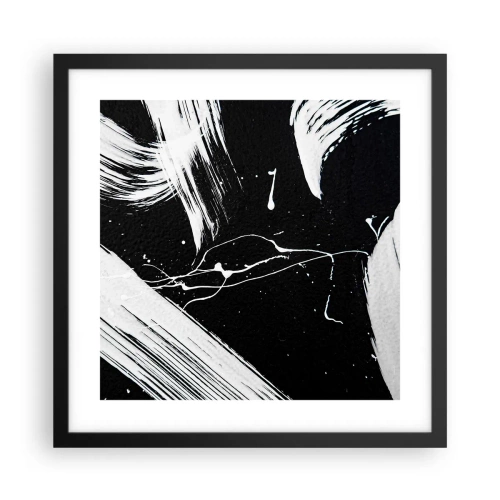 Poster în ramă neagră - Abisul întunericului - 40x40 cm