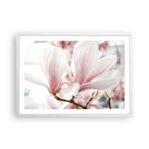 Poster în ramă albă - Imensitatea sensibilității - 70x50 cm