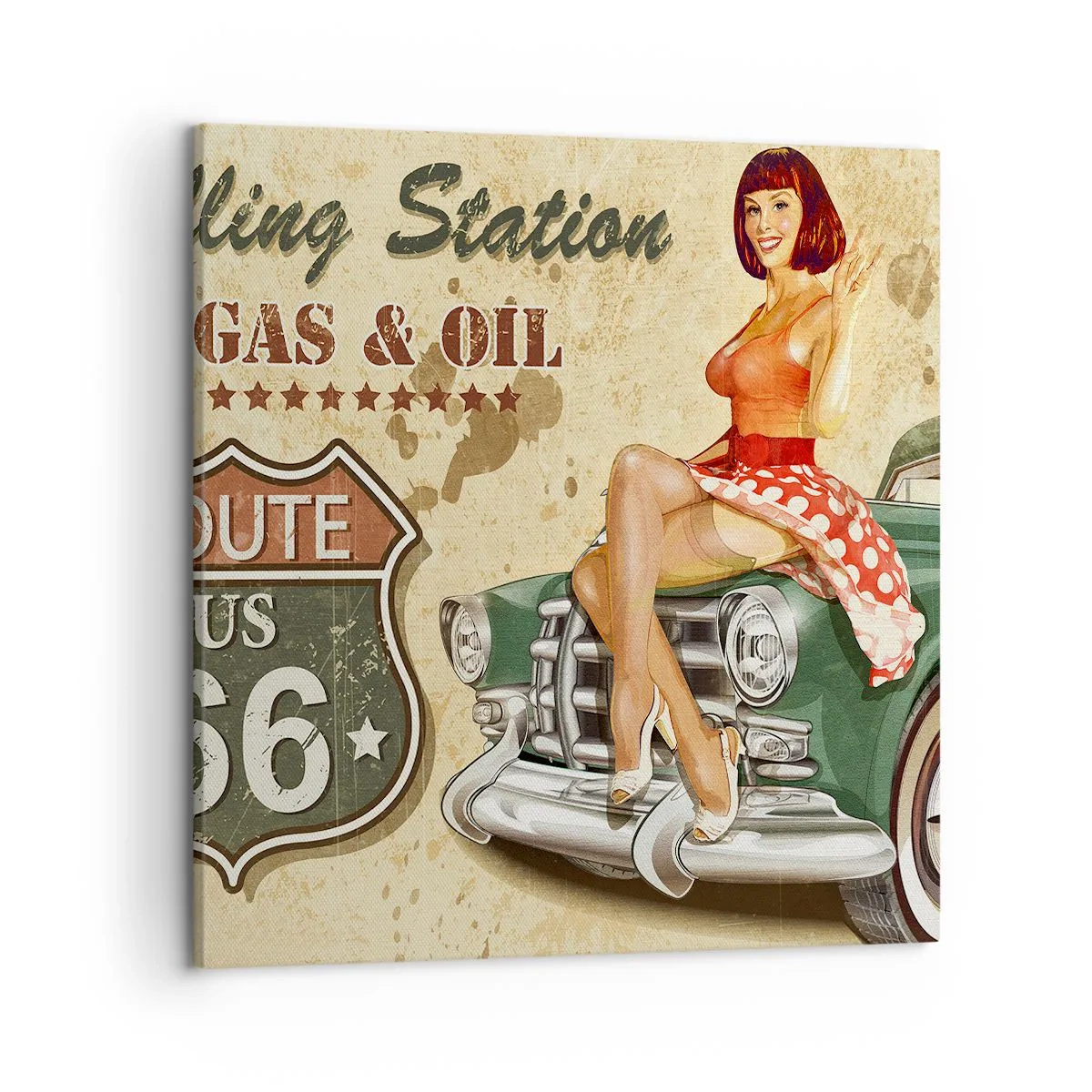 Tablou pe pânză - Extraordinari ani '40. - 50x50 cm