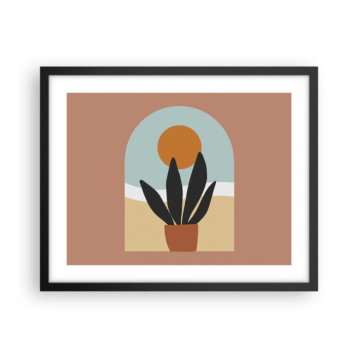 Poster în ramă neagră - Bucurii mici - 50x40 cm