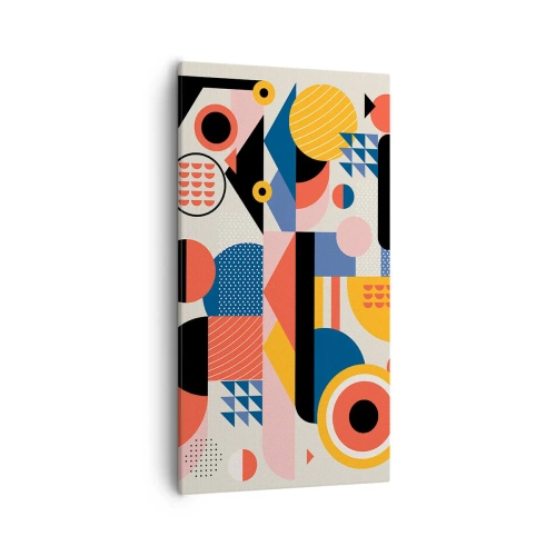 Tablou pe pânză - Compoziție: joacă-te - 55x100 cm