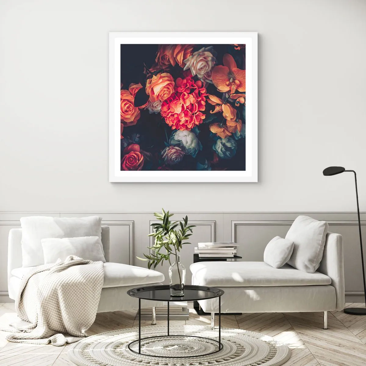 Poster în ramă albă - Ca la maeștri olandezi - 50x50 cm