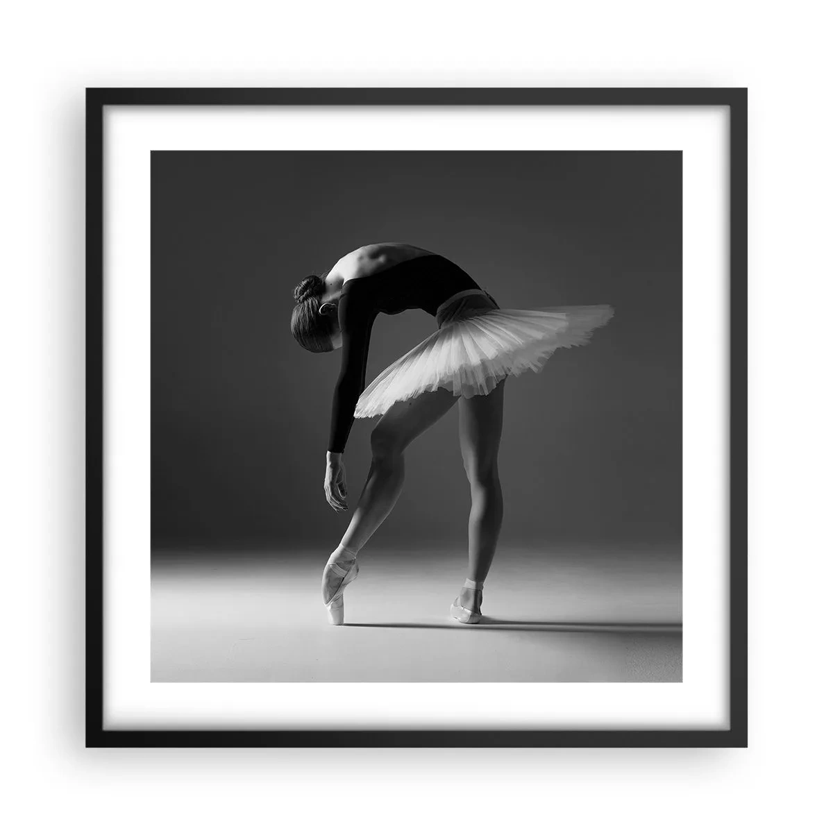 Poster în ramă neagră - Bella balerina - 50x50 cm