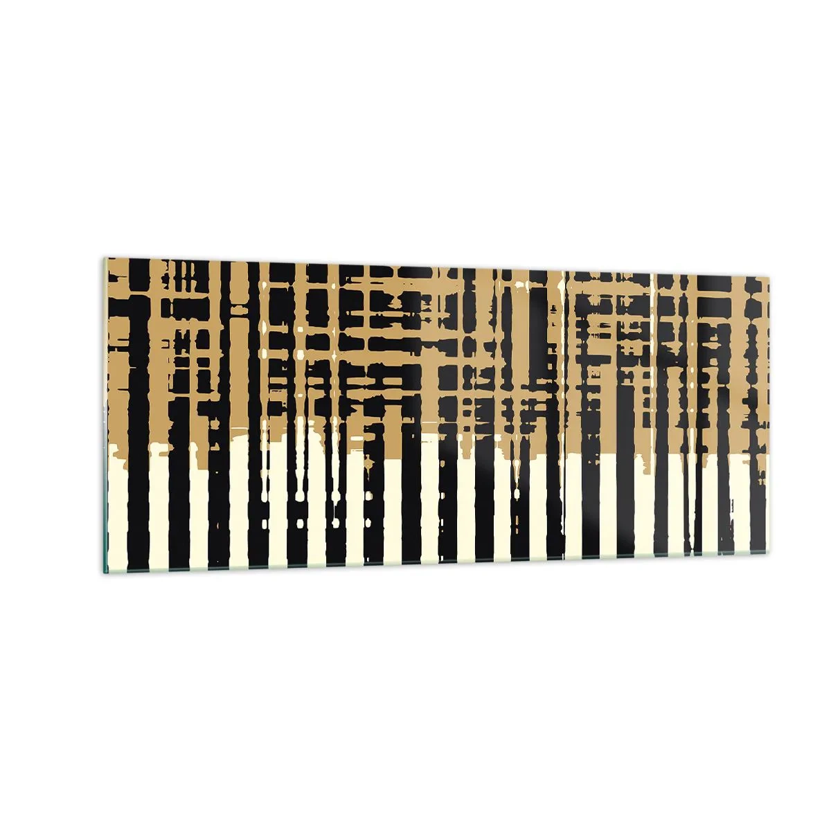 Tablou pe sticlă - Abstracție arhitecturală - 100x40 cm