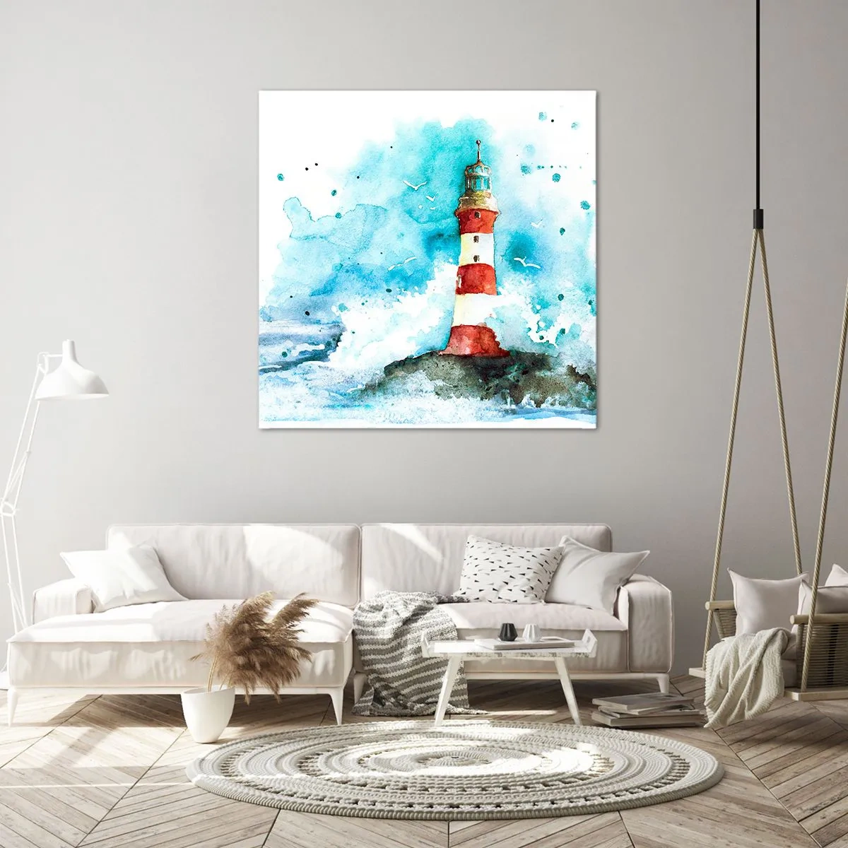 Tablou pe pânză - Unitatea forțelor naturii - 60x60 cm