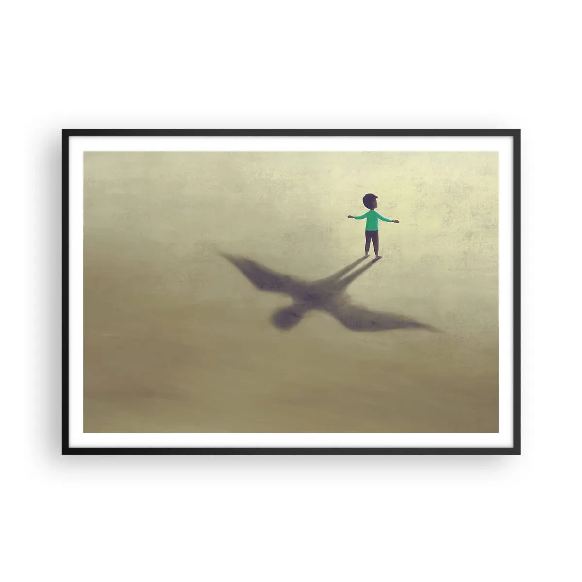 Poster în ramă neagră - Eroul viitorului - 100x70 cm