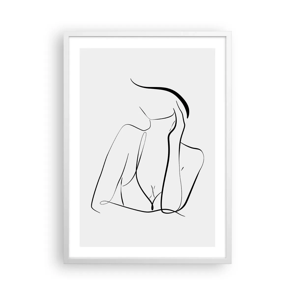 Poster în ramă albă - Pe valul unui vis - 50x70 cm