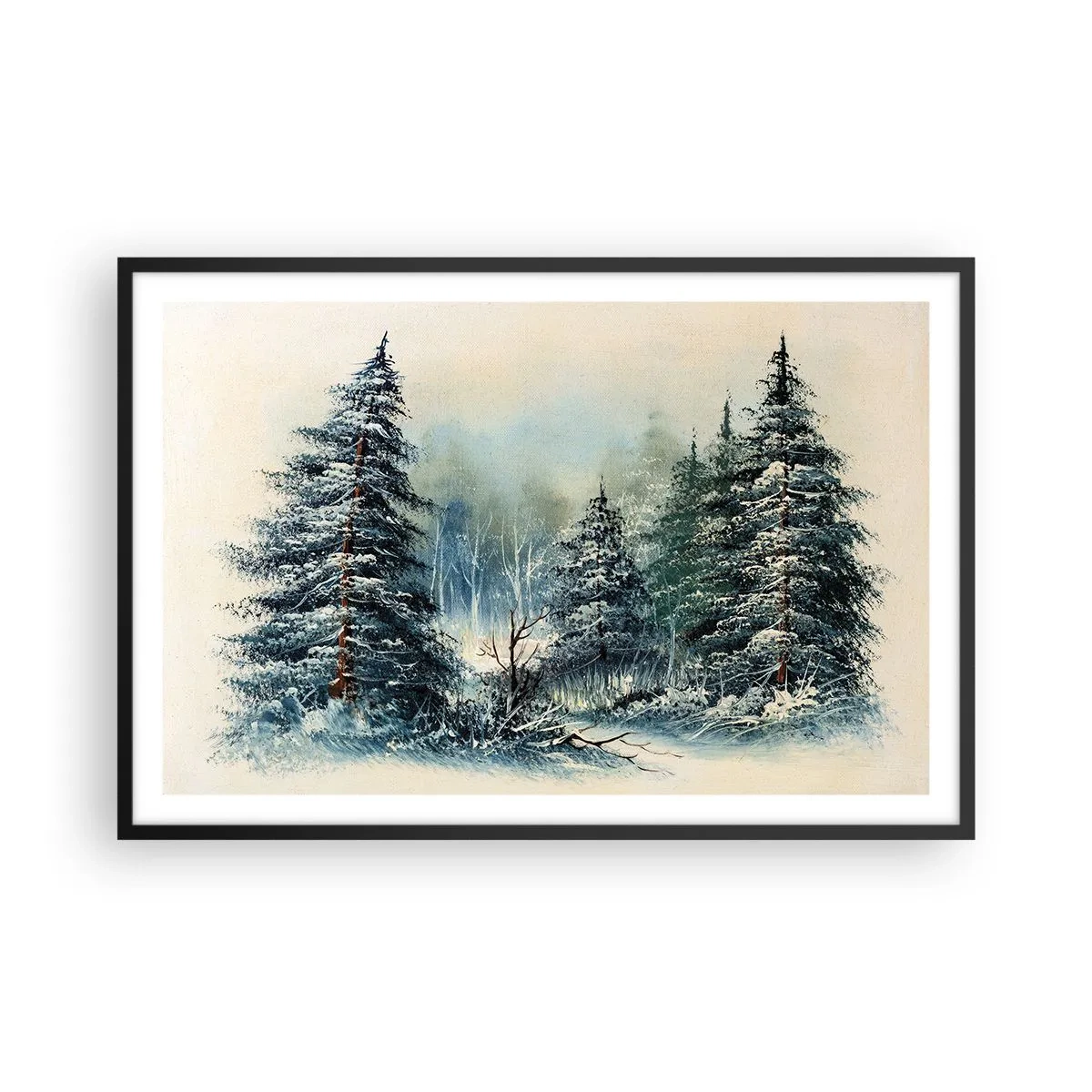 Poster în ramă neagră - Gata pentru Crăciun - 91x61 cm