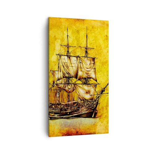 Tablou pe pânză - Ne îndreptăm spre Tortuga! - 45x80 cm