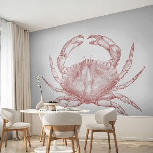 Tapet Autoadeziv Deluxe Sticker - Crab peste crabi - Crab, Fructe de mare, Crustacee - 300x210 cm