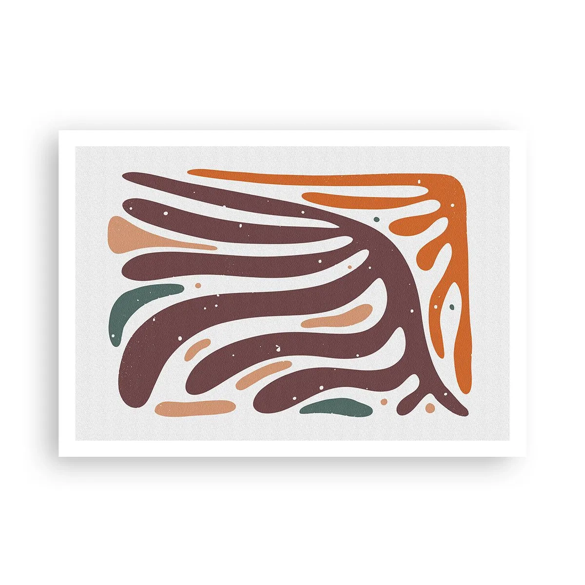 Poster - Compoziție organică radială - 100x70 cm