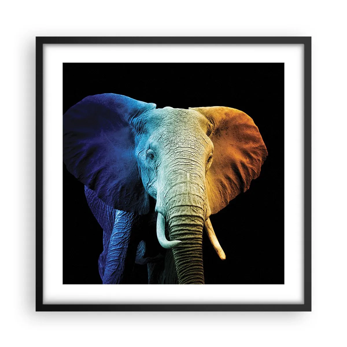 Poster în ramă neagră - Excentric, nu ciudat - 50x50 cm
