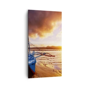 Tablou pe pânză - După o zi lungă, întindeți-vă pe nisip - 55x100 cm