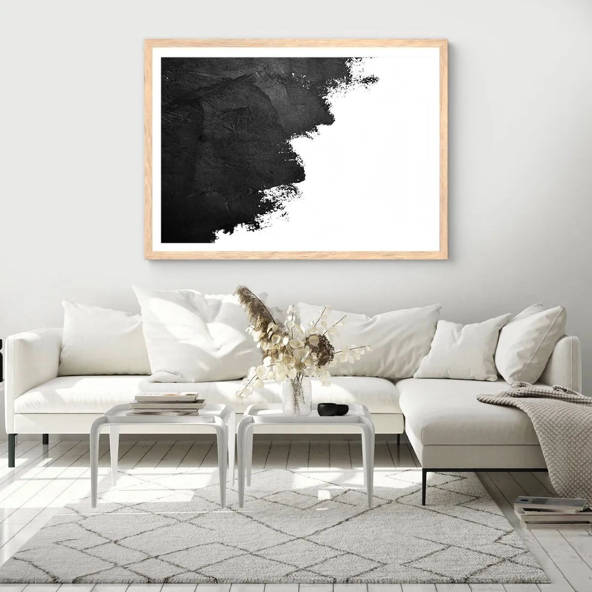 Poster în ramă de stejar deschis - Elemente: pământ - 50x40 cm