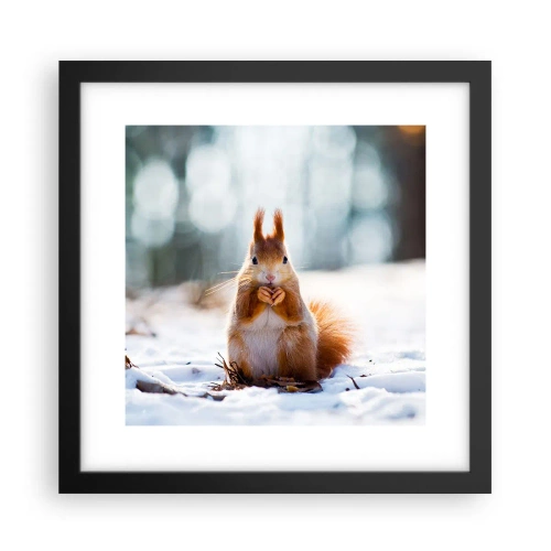 Poster în ramă neagră - Și la ce te uiți? - 30x30 cm