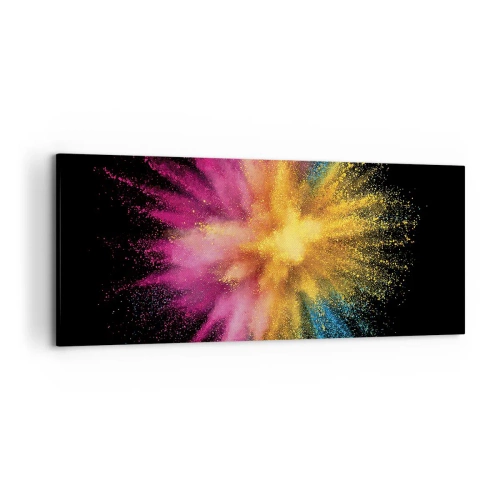 Tablou pe pânză - Nașterea culorii  - 120x50 cm