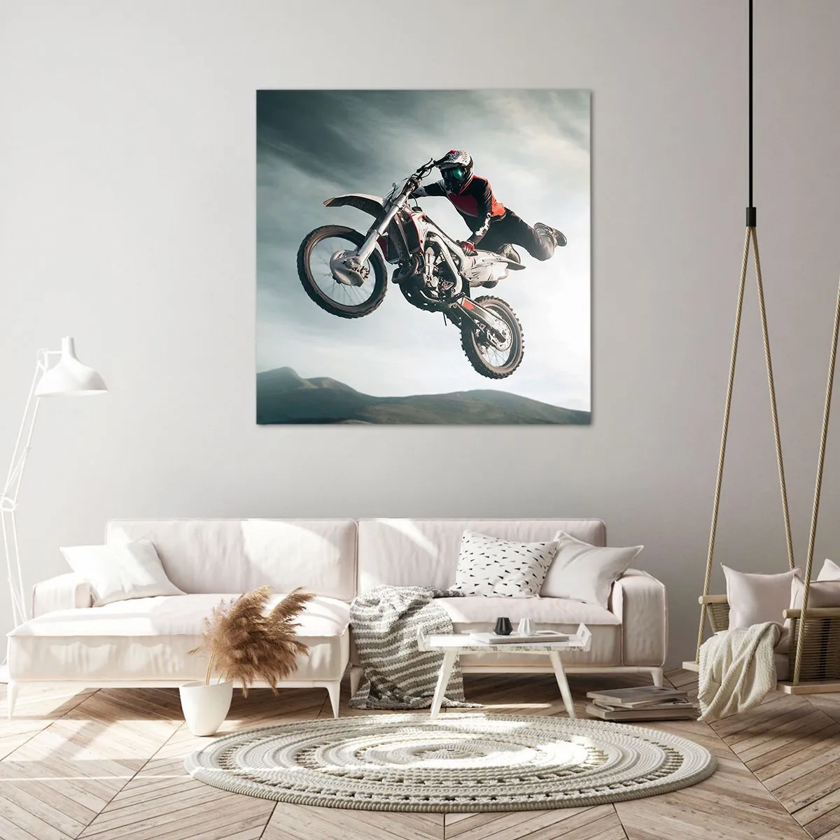 Tablou pe pânză - Nu există distracție fără risc - 70x70 cm