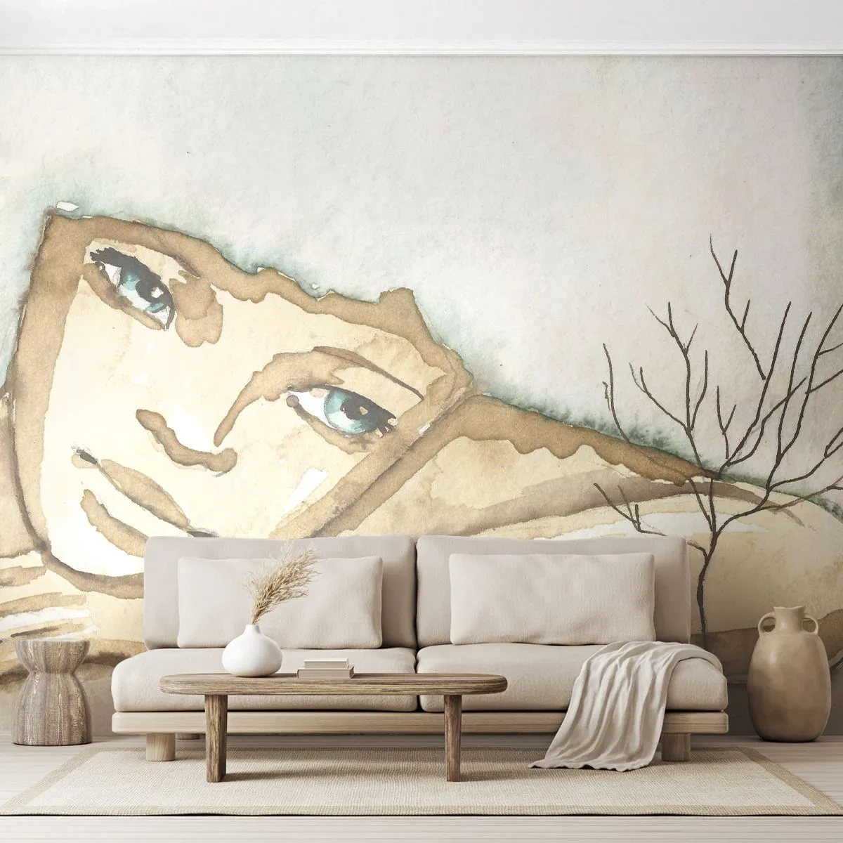 Tapet Standard Eco - Copacul poeziei crește din tăcere - Basm, Abstracția, Pentru copii - 450x315 cm