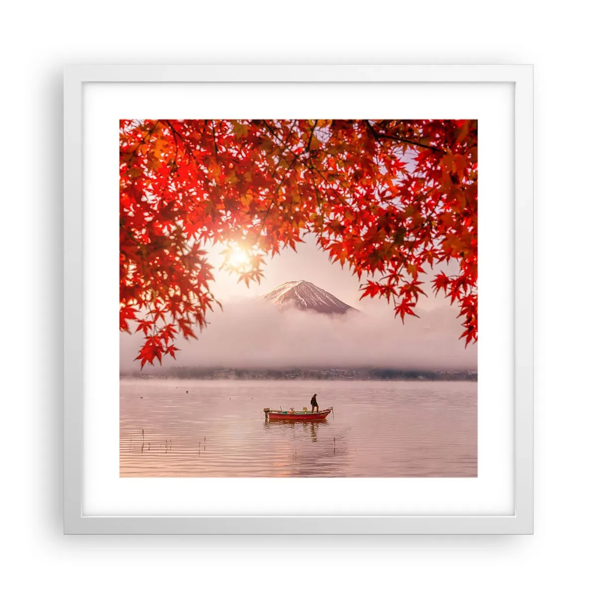 Poster în ramă albă - În stil japonez - 40x40 cm