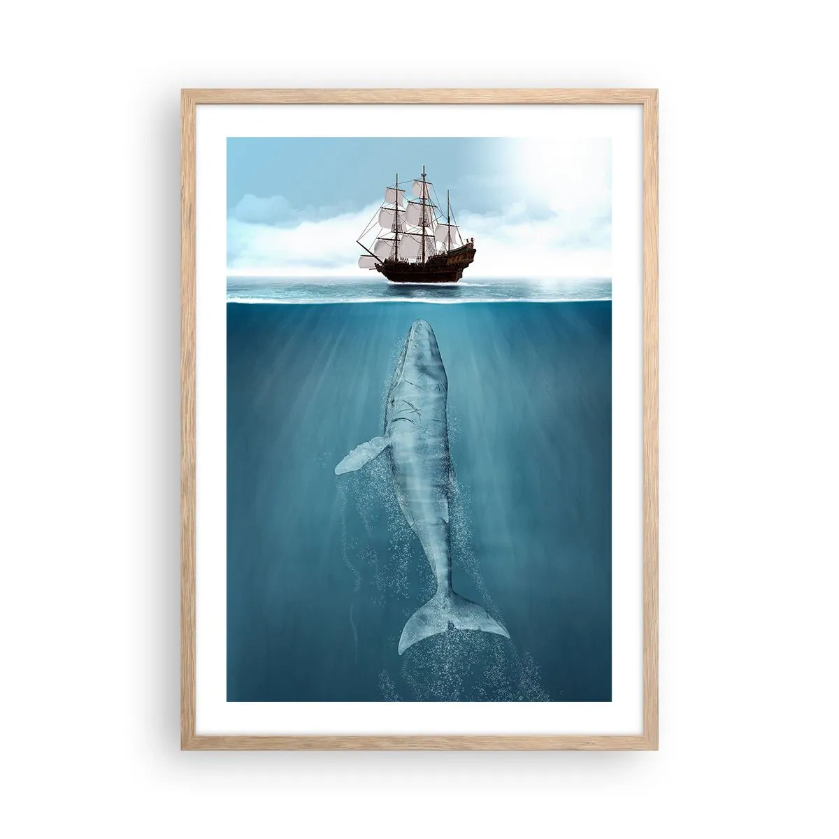 Poster în ramă de stejar deschis - Este mai bine să nu știi - 50x70 cm