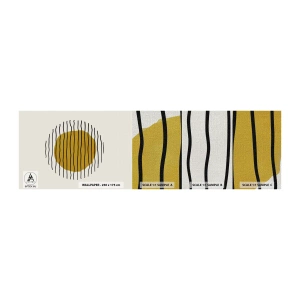 Mostră tapet Premium Canvas - Abstracție tremurândă de căldură - Abstracția, Bucată, Minimalism - 100x30 cm