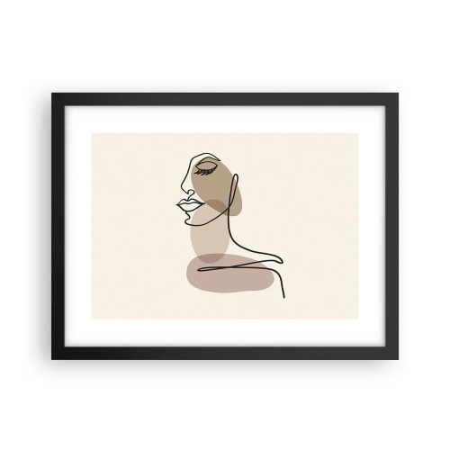 Poster în ramă neagră - Ascultându-se pe sine - 40x30 cm