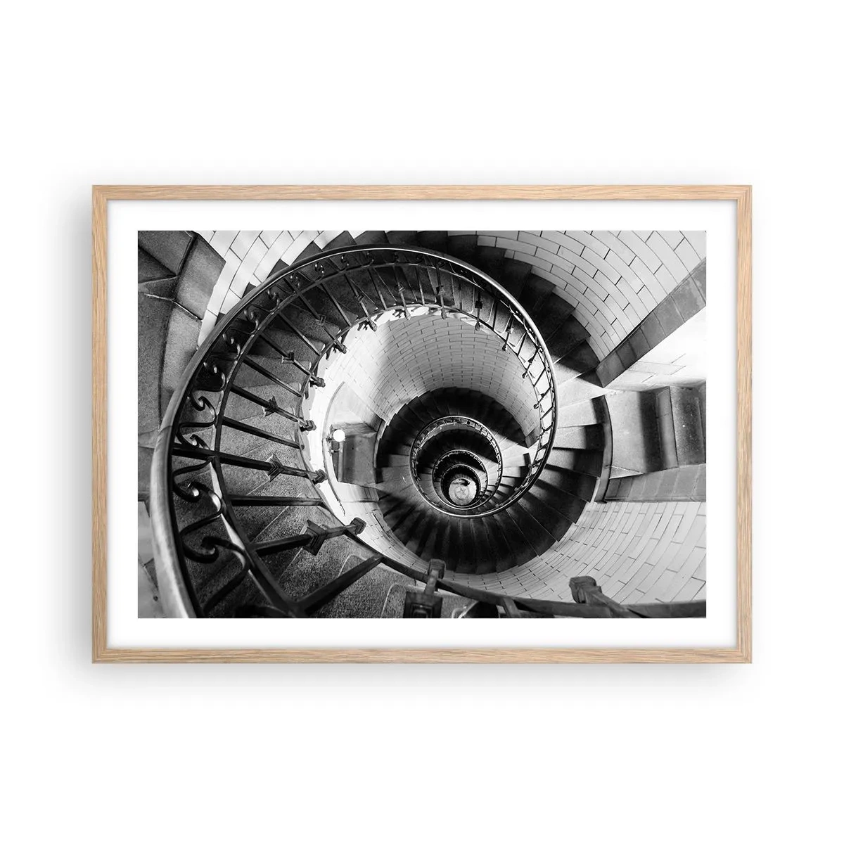Poster în ramă de stejar deschis - Din ce în ce mai sus - 70x50 cm