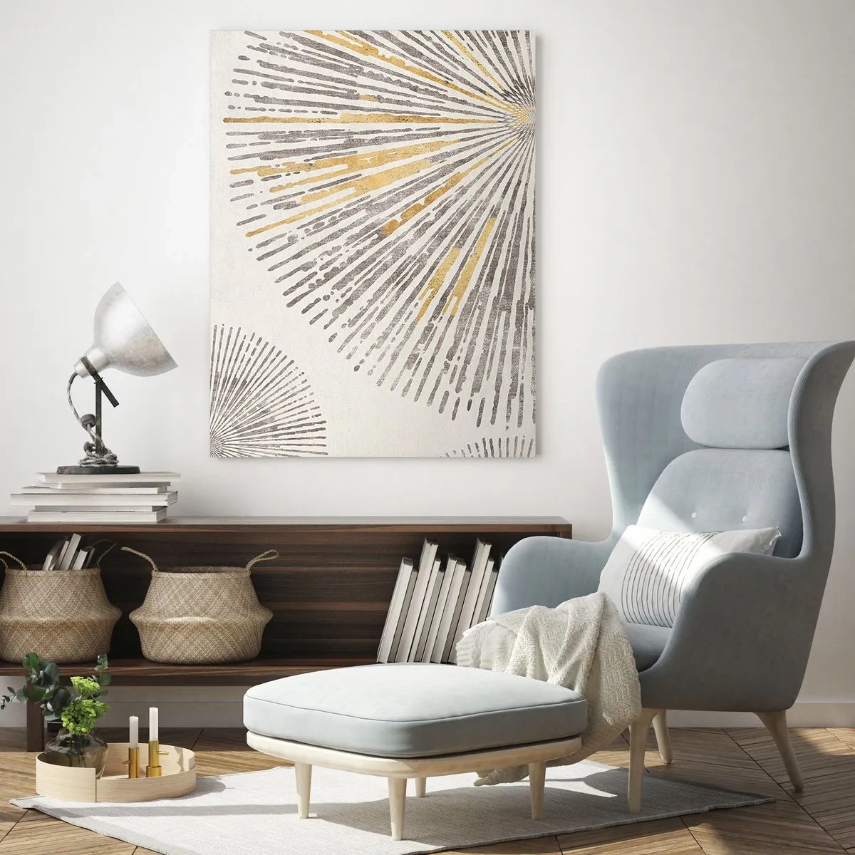 Tablou pe sticlă - Frumusețea razei - 80x120 cm