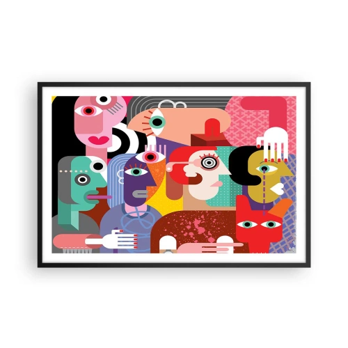 Poster în ramă neagră - Am venit de la domnul Picasso - 91x61 cm