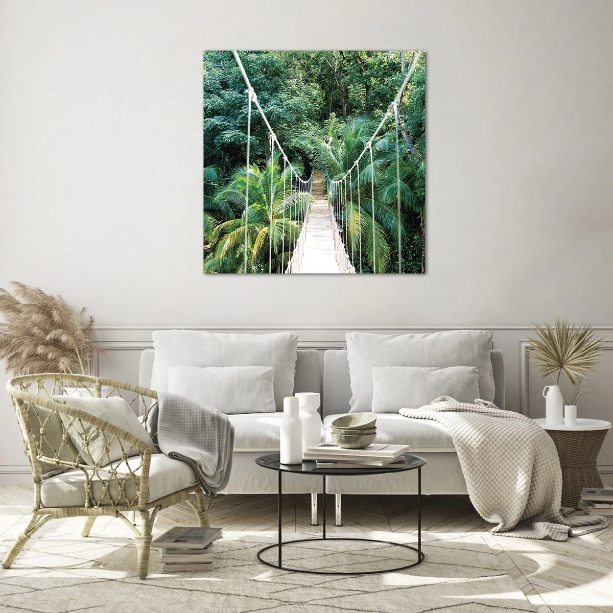 Tablou pe sticlă - Welcome to the jungle! - 50x50 cm