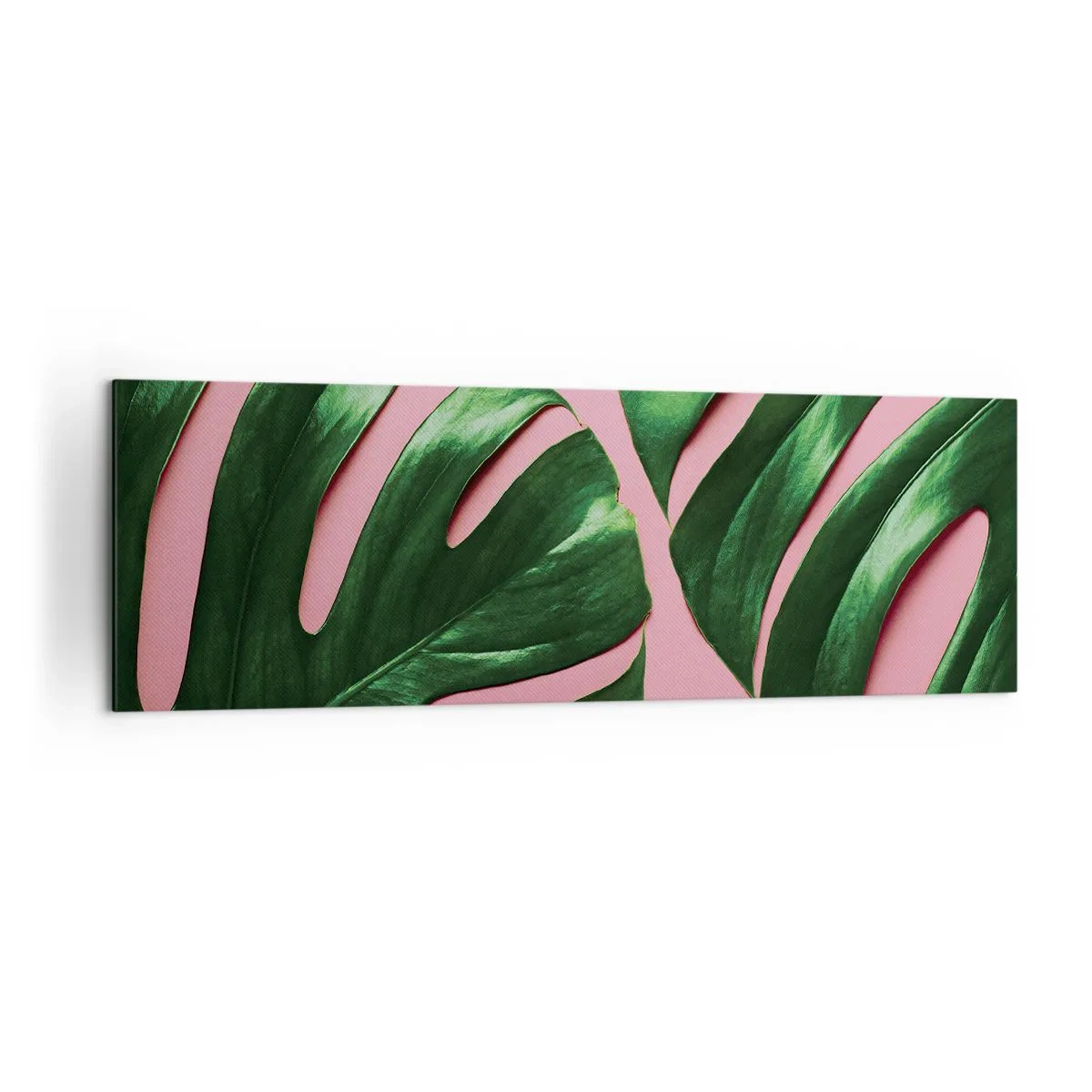 Tablou pe pânză - Întâlnire verde - 160x50 cm