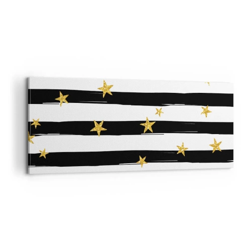 Tablou pe pânză - Cu toții ne-am născut sub o stea norocoasă - 100x40 cm