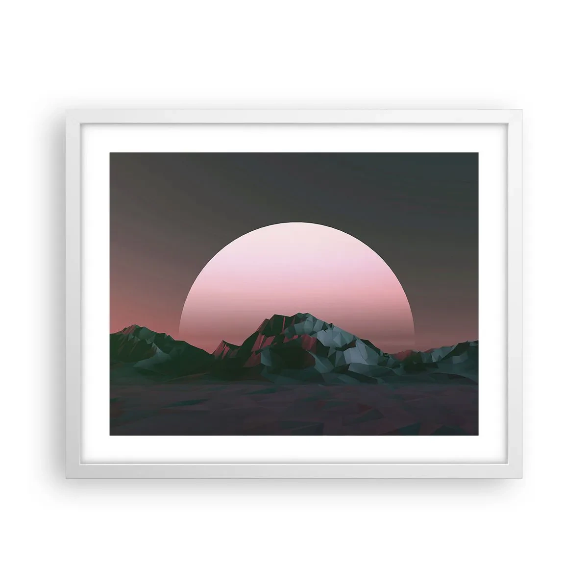 Poster în ramă albă - Într-o galaxie învecinată - 50x40 cm