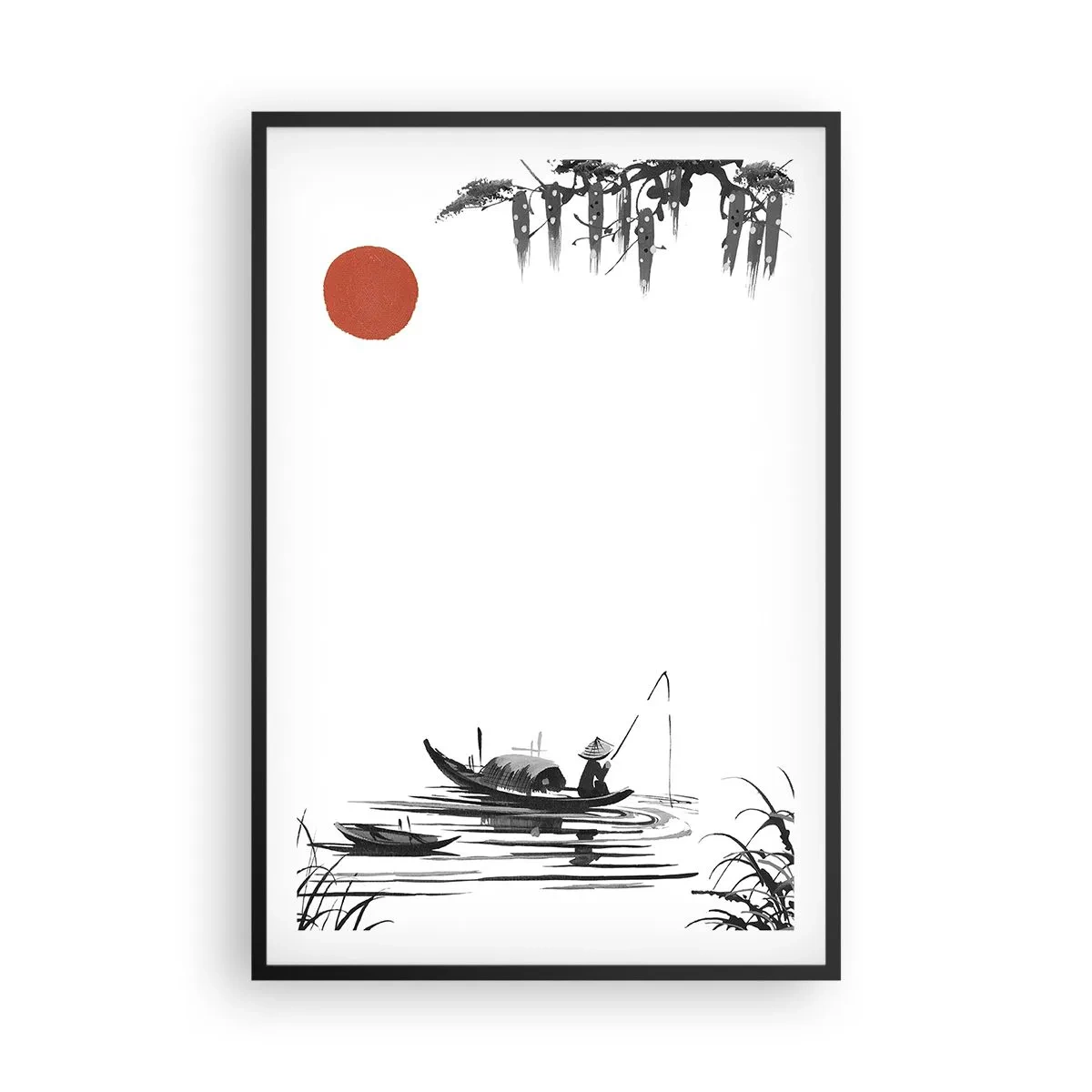 Poster în ramă neagră - O după-amiază asiatică - 61x91 cm