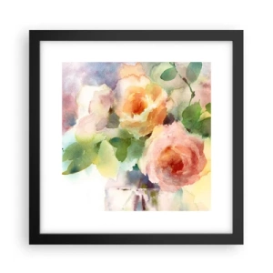 Poster în ramă neagră - Delicat ca o acuarelă - 30x30 cm