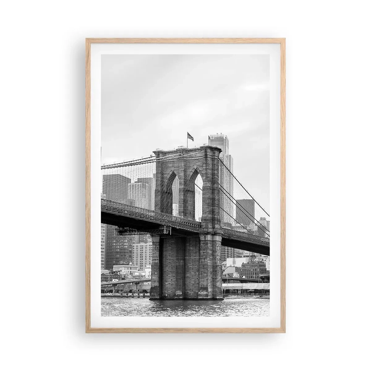 Poster în ramă de stejar deschis - New York vibes - 61x91 cm